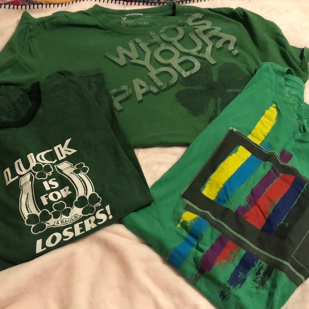 Lot of 3 St. Patrick’s American Eagle Tees!!